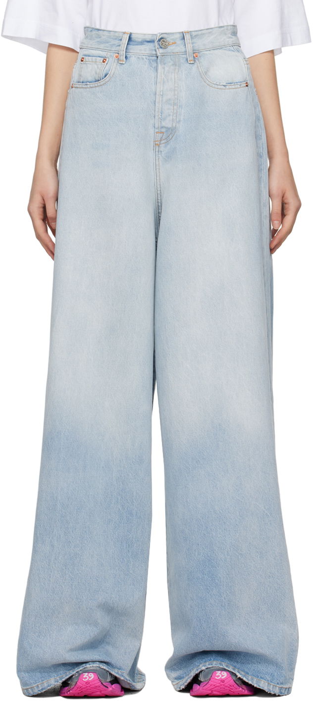 Дънки VETEMENTS Destroyed Jeans Синьо | UE64PA130N, 0