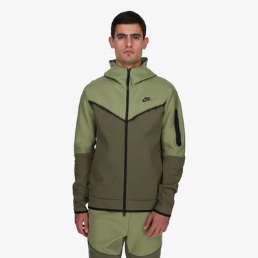 Суитчър Nike Tech Fleece Full-Zip Hoodie Зелено | CU4489-334, 3