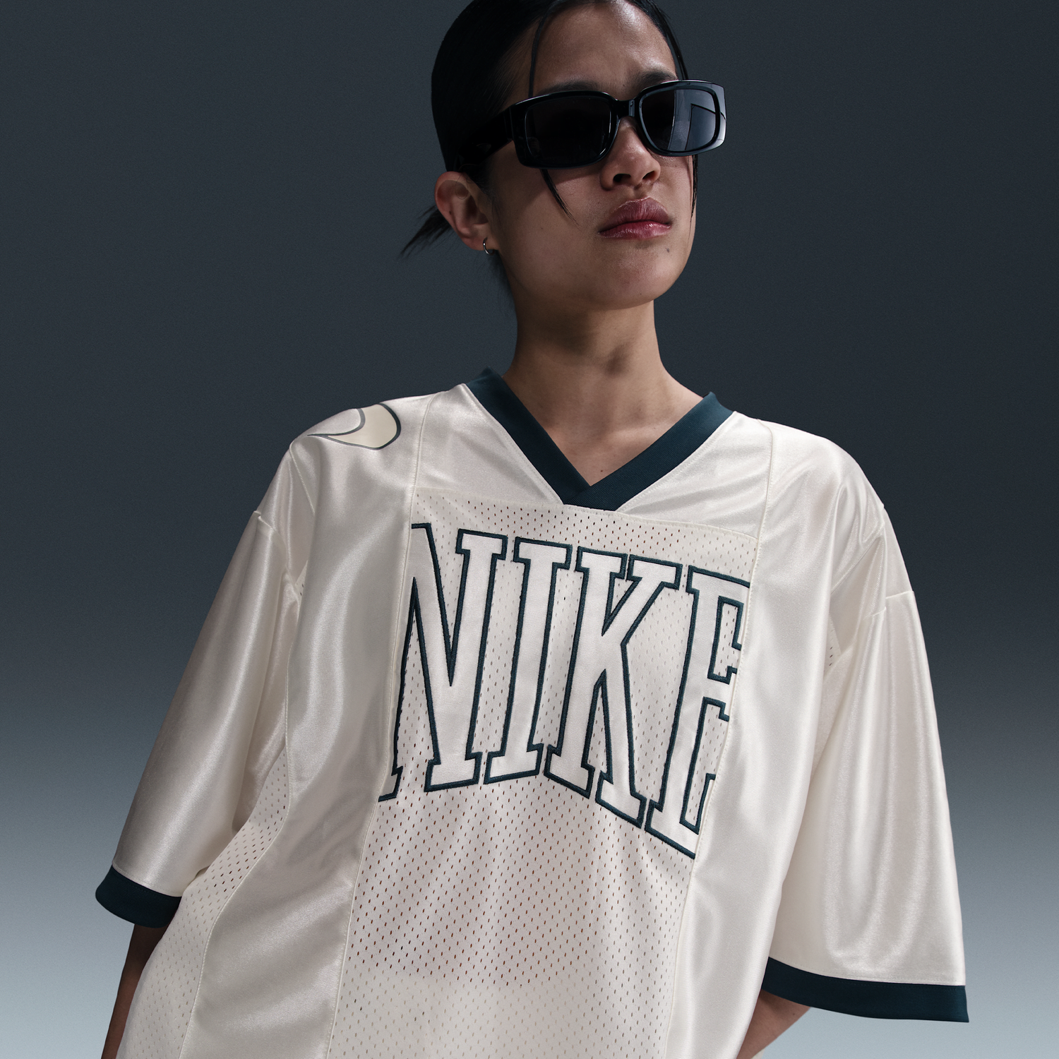 Фланелка Nike Nike Sportswear Street Loose Graphic Short Sleeve Jersey Бяло | HJ0280-133, 0
