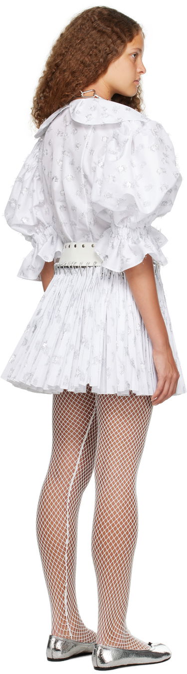 Пола Chopova Lowena Exclusive White Harpsichord Mini Dress Бяло | 1292W, 2
