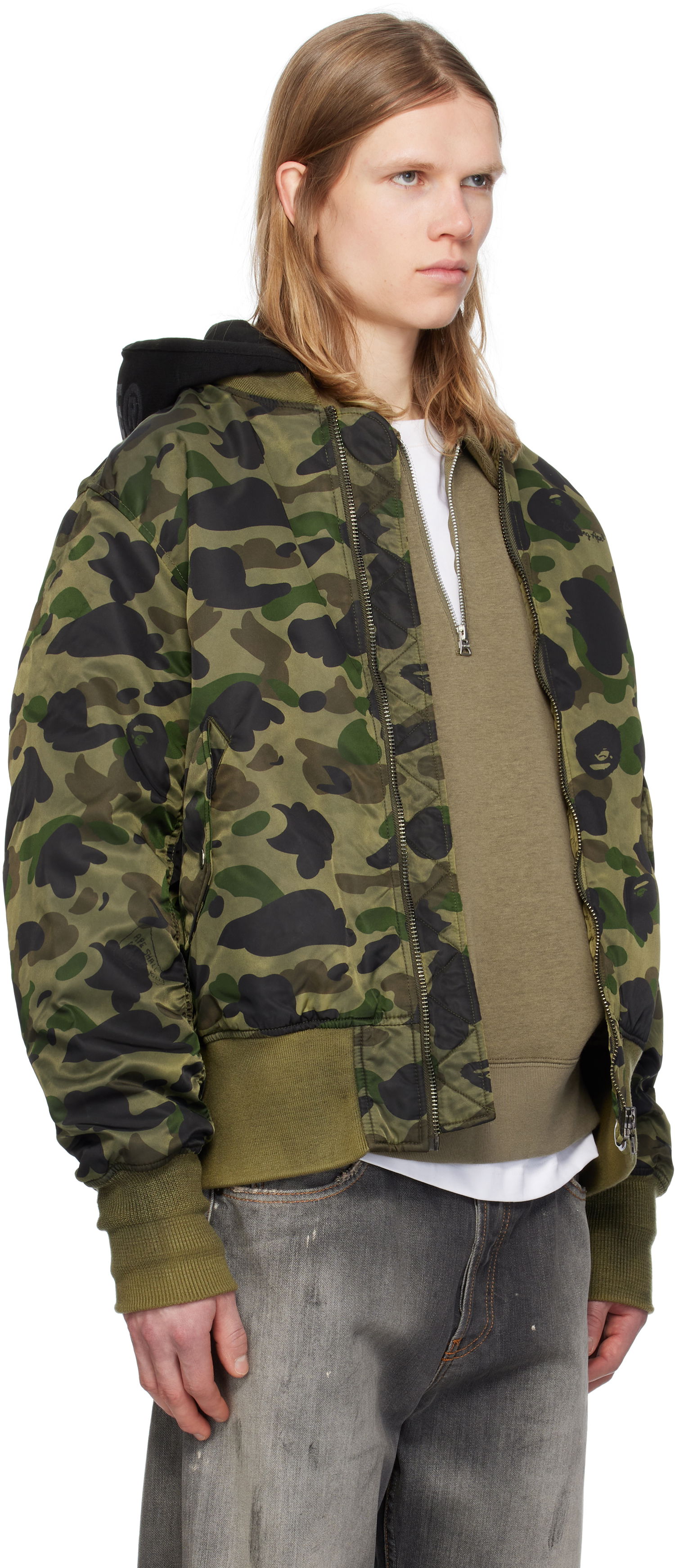 Яке бомбър BAPE A Bathing Ape 1st Camo MA-1 Bomber Jacket Зелено | 001HJK801307M, 1