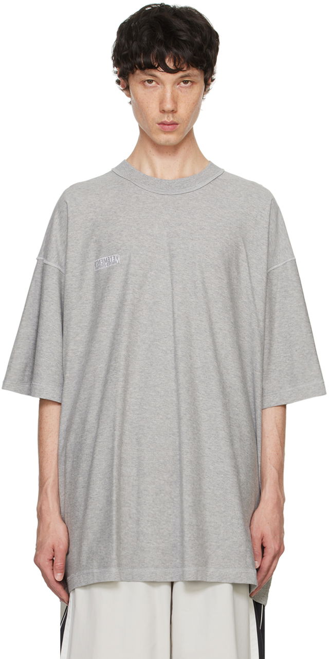 Gray Inside Out Label T-Shirt