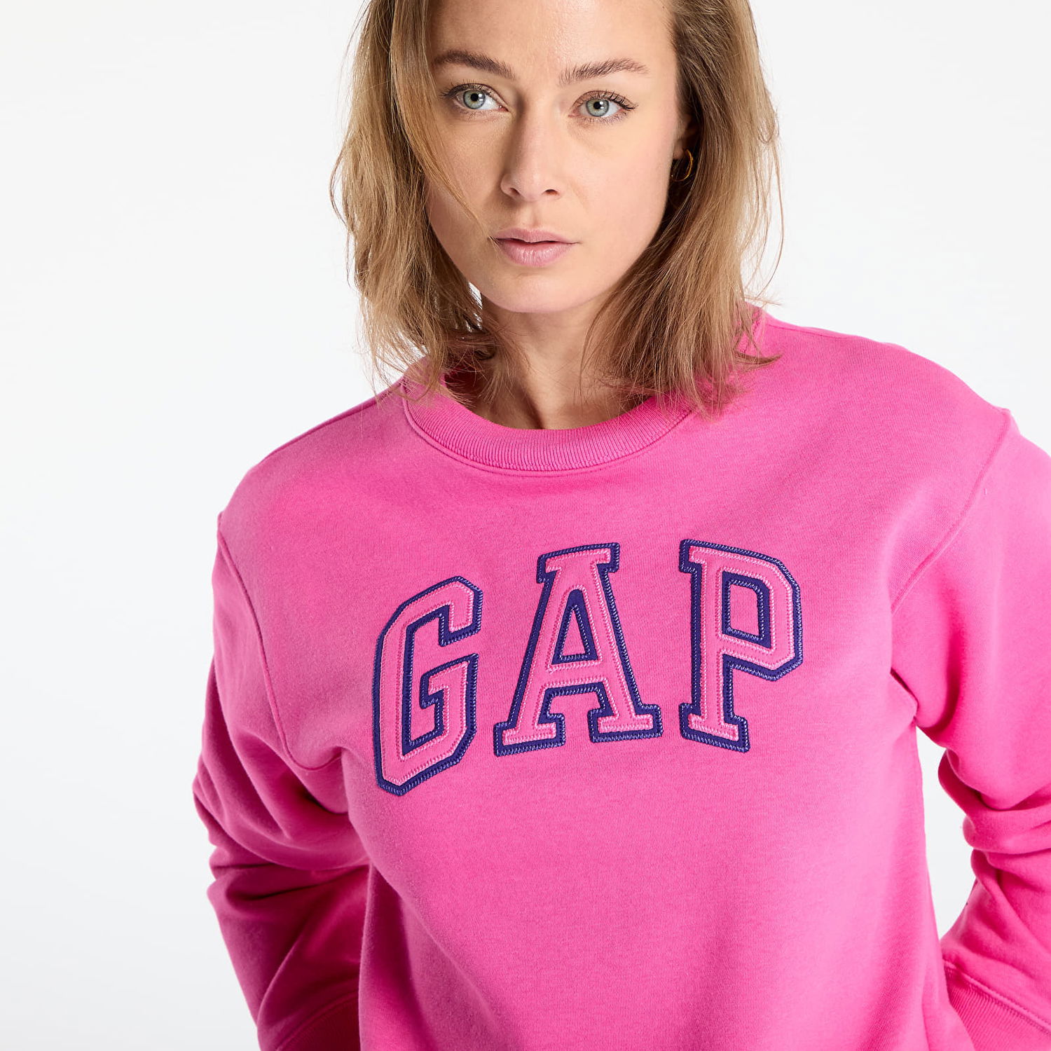 Суитчър GAP Heritage Logo Sweatshirt Розово | 782487-00, 1