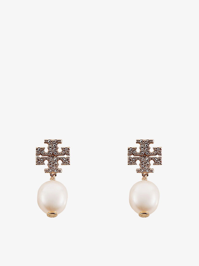 Обеци Tory Burch Pearl Drop Earrings Металик | 60525137