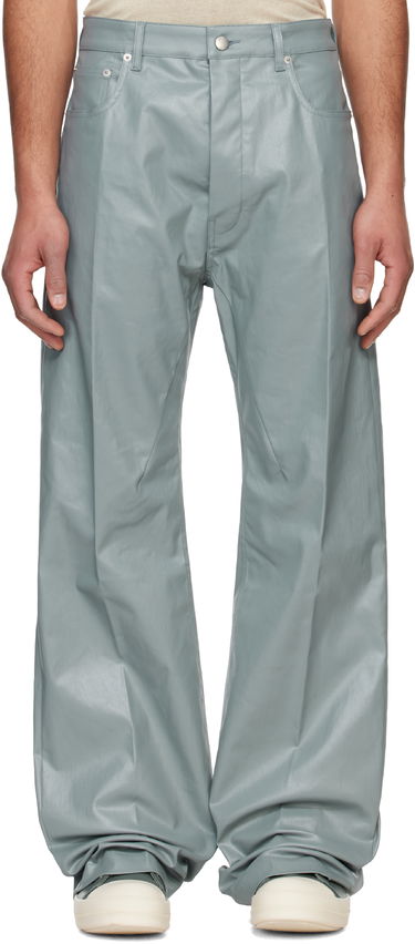 Панталони Rick Owens Rick Owens Hollywood Geth Leather Trousers Зелено | RU01E5333 SCT, 0