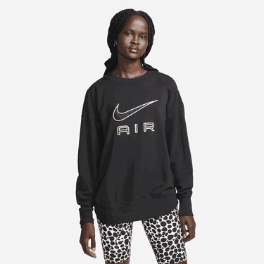 Суитчър Nike Air Fleece Crew Sweatshirt Черно | DQ6567-010, 3