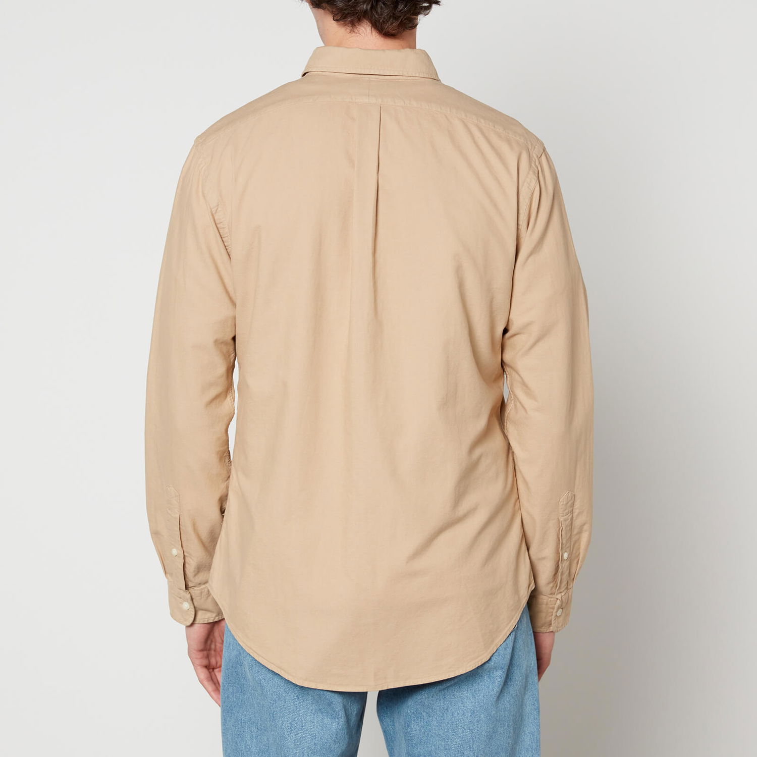Риза Polo by Ralph Lauren Polo Ralph Lauren Gefärbtes Custom-Fit Oxfordhemd - Surrey Tan - Бежово | 710889740001, 1