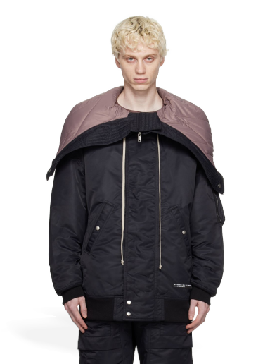 Яке Rick Owens DRKSHDW Hooded Bomber Jacket Черно | DU02C5765 BRER1