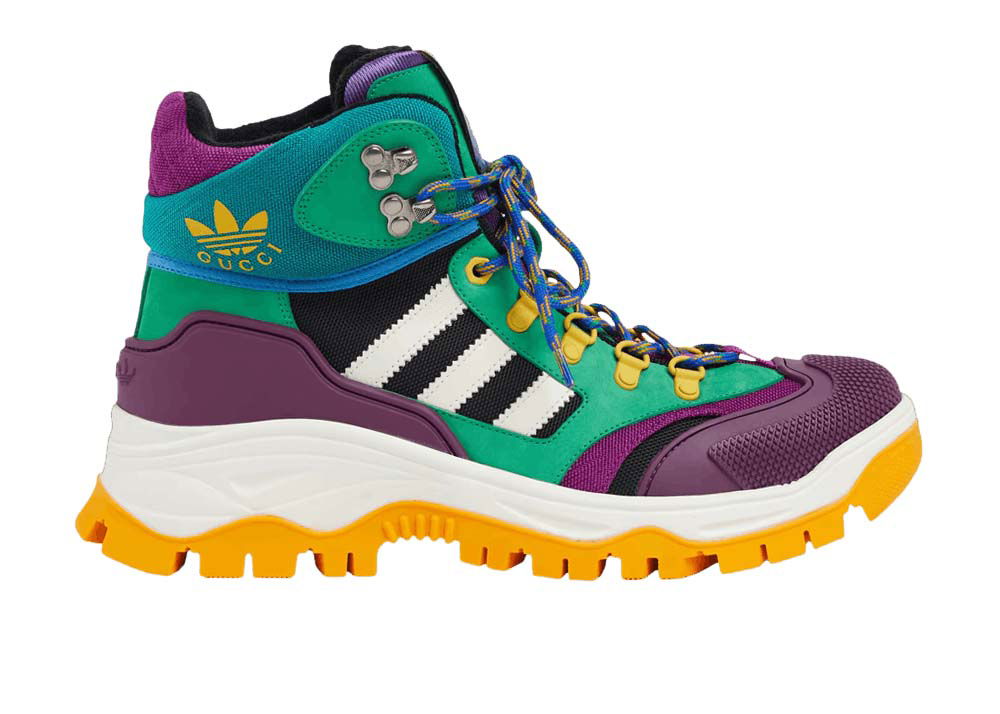 Кецове и обувки Gucci x Adidas Laced Up Boots Purple Green Зелено | 721392 FAAW9 1089, 0