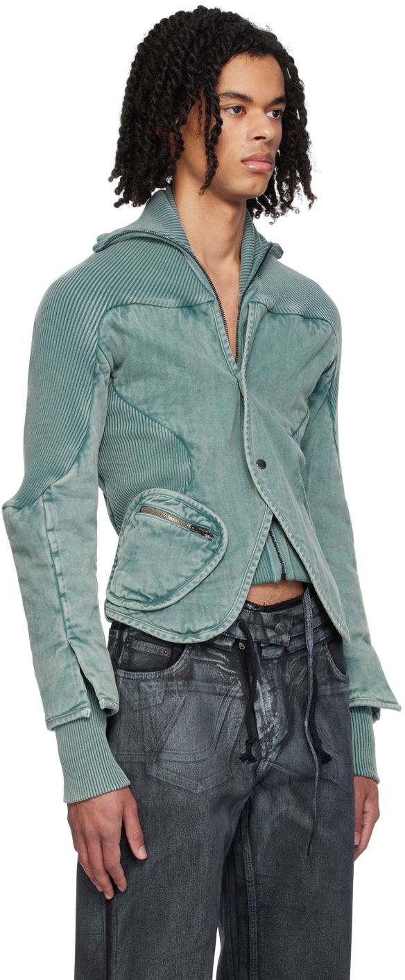 Яке Ottolinger Ottolinger Silhouette Denim Jacket Зелено | 2100301, 1