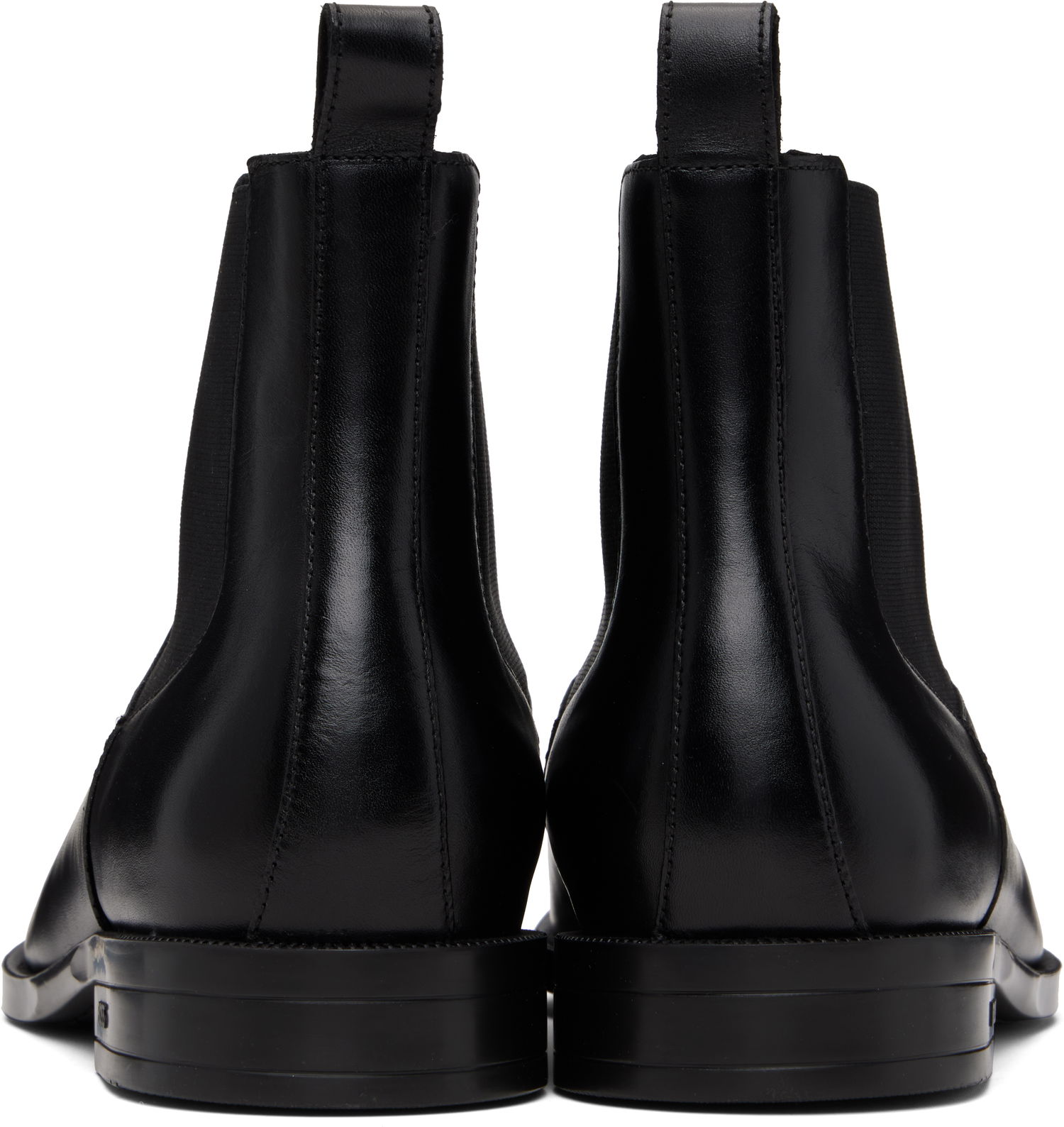 Кецове и обувки BOSS BOSS Leather Chelsea Boots Черно | 50552489, 1