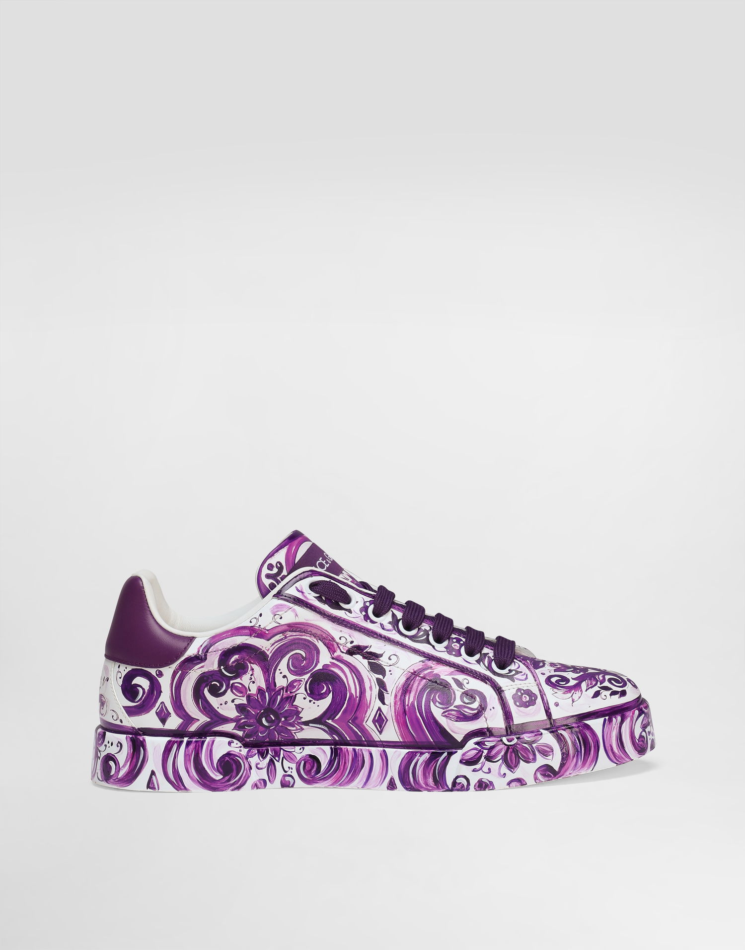 Кецове и обувки Dolce & Gabbana Dolce & Gabbana Portofino Light Strobel Majolica Print Лилаво | CK2330AI396I03TN, 0