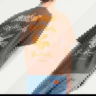 Тениска Butter Goods Madlib Alias T-Shirt Кафяво | BGMAD103-BRN, 3