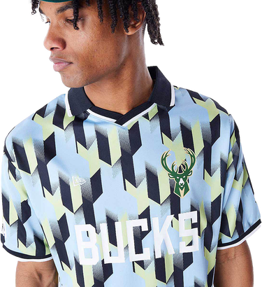Фланелка New Era Milwaukee Bucks Patterned Soccer Jersey Многоцветен | 60565026-60565026, 2