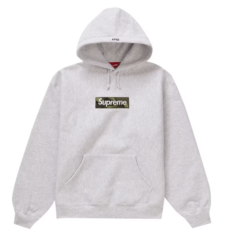 Суитчър Supreme Box Logo Hooded Sweatshirt (FW23) "Ash Grey" Сиво | FW23SW56 ASH GREY, 0
