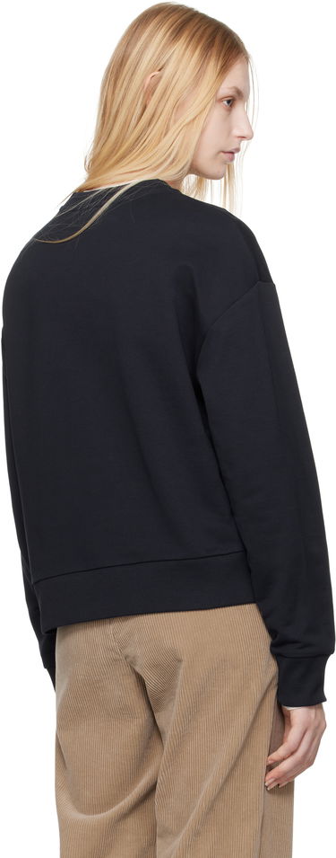 Пуловер Moncler Moncler Embroidered Logo Sweatshirt Черно | K10938G0001689A1K, 2