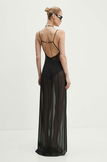 Pокля HELIOT EMIL Sheer Maxi Dress Черно | PREAW24.W.11.058.BLK01, 2