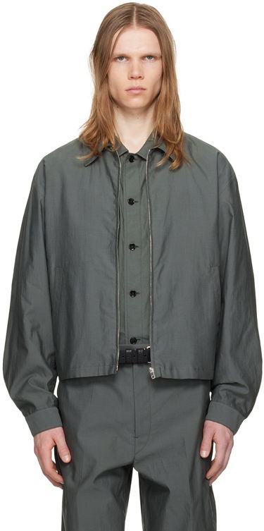 Яке бомбър LEMAIRE Lemaire Washed Zip-Up Jacket Зелено | OW1062 LF1209, 0