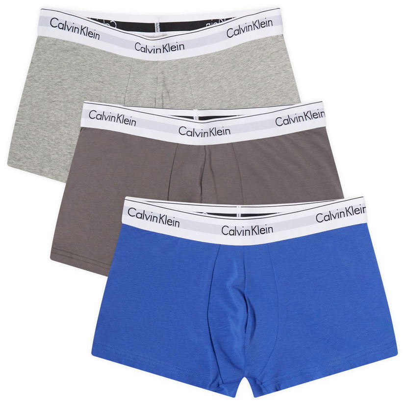 Боксерки CALVIN KLEIN Low Rise Trunk - 3 Pack Синьо | 000NB1085AM9I