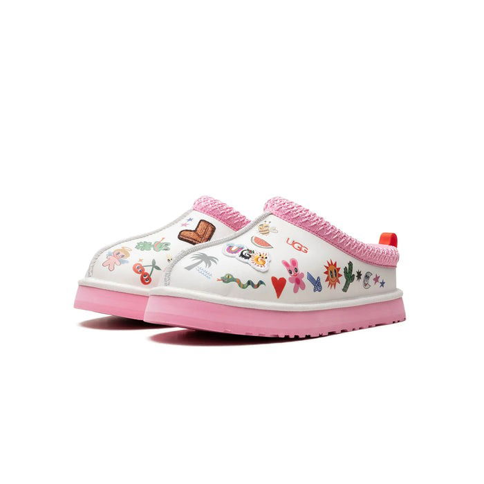Кецове и обувки UGG Tazz Slipper Humberto Cruz Pop Sketch (Kids) Бяло | 1154433K-WHT, 1