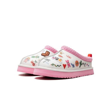 Кецове и обувки UGG Tazz Slipper Humberto Cruz Pop Sketch (Kids) Бяло | 1154433K-WHT, 1