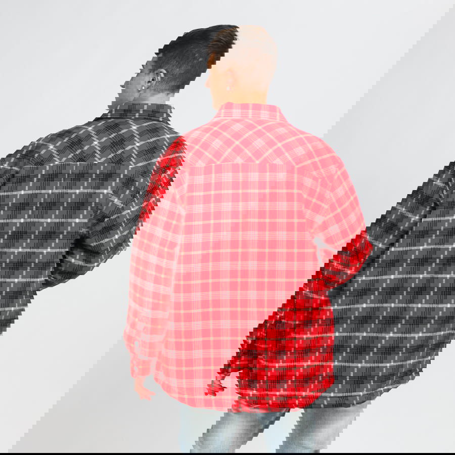 Яке Urban Classics Plaid Quilted Shirt Jacket Червено | TB3829 red, 1