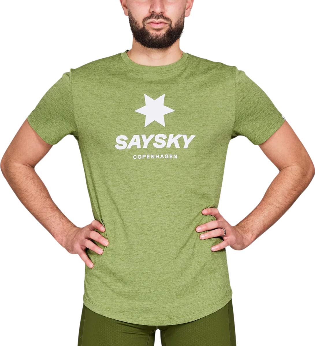 Тениска Saysky Saysky Logo Combat Pro T-Shirt Зелено | nmrss30c3009, 0