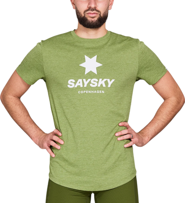 Тениска Saysky Saysky Logo Combat Pro T-Shirt Зелено | nmrss30c3009, 0