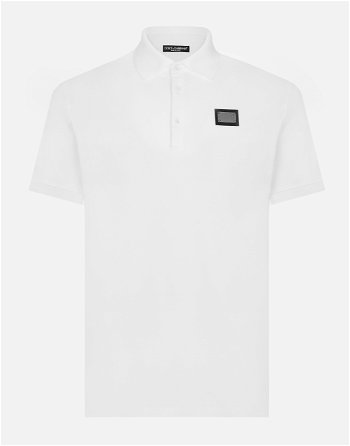Dolce & Gabbana Cotton Piqué Polo-shirt With Branded Tag G8PL4TG7F2HW0800
