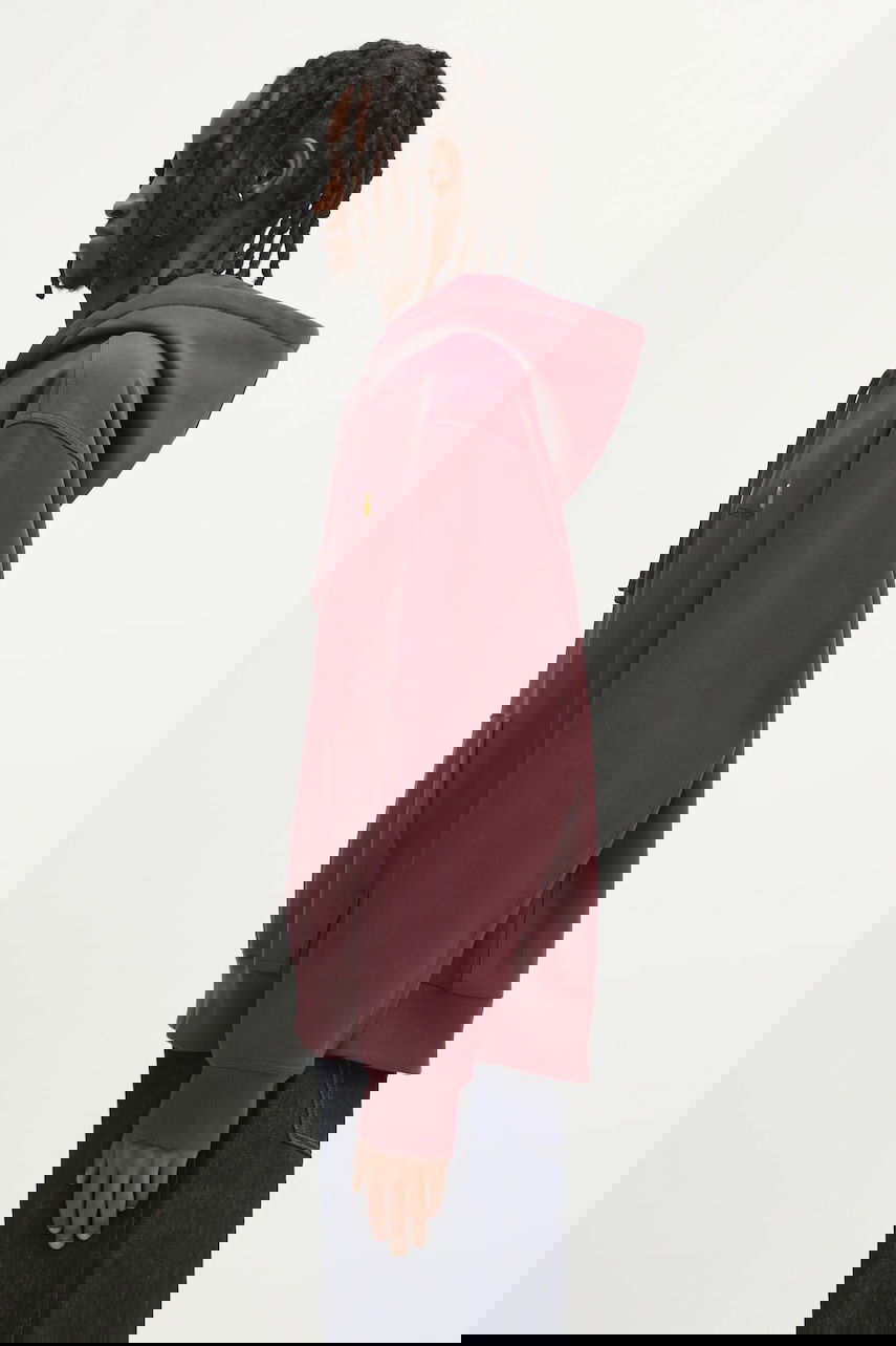 Суитчър Carhartt WIP Plain Hooded American Script Sweat Бургунди | I028279.33KXX, 1