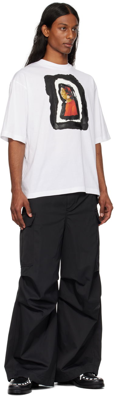 Тениска Marni Marni Dante Print Cotton T-Shirt Бяло | HUMU0223NP USCX68, 3