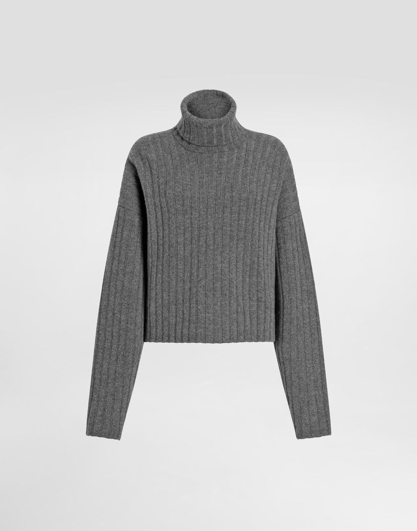 Пуловер Dolce & Gabbana Dolce & Gabbana Cashmere Turtleneck Pullover Сиво | FXW49ZJBW0SN5822