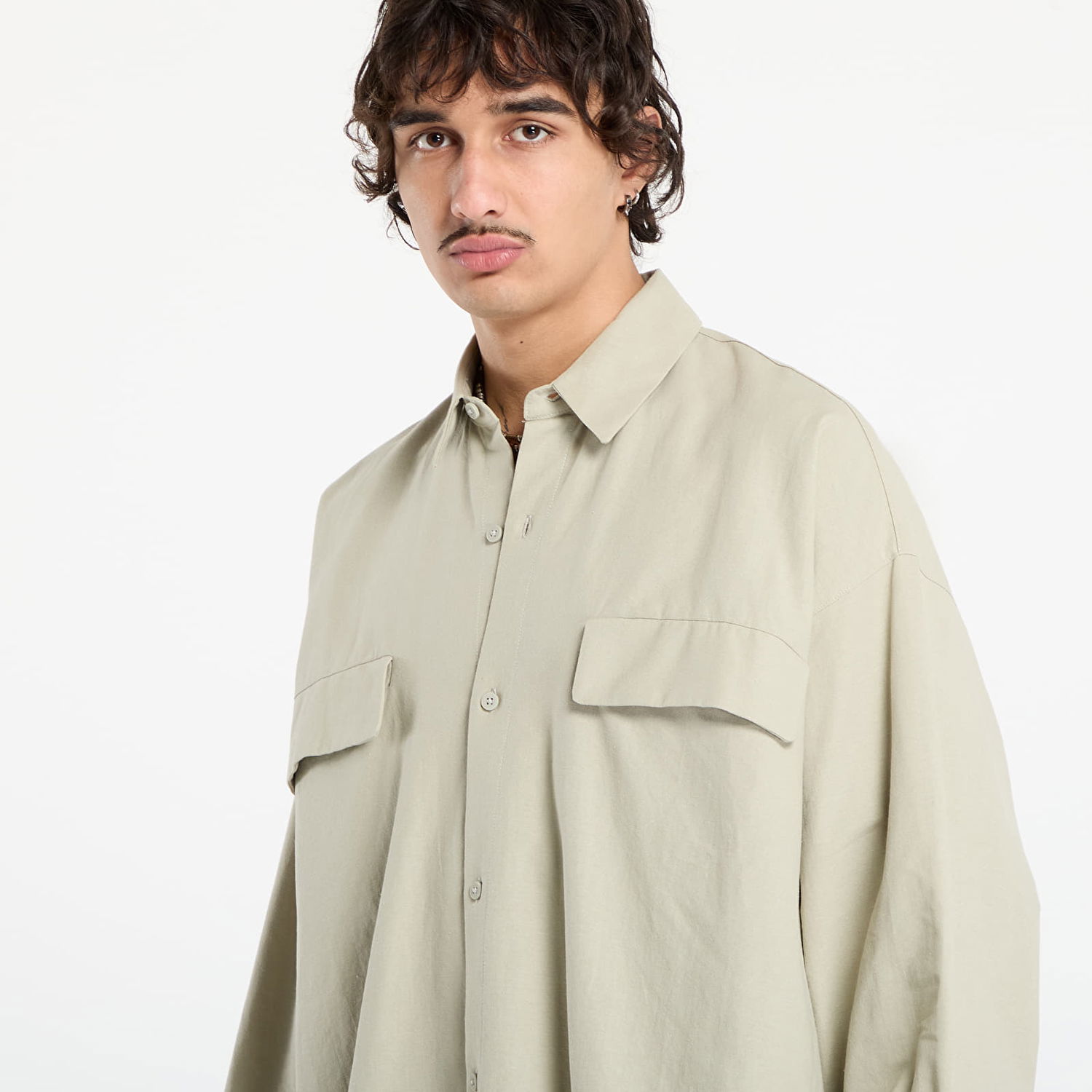Риза Fear of God Fear of God Essentials Oxford Shirt Бежово | 186SP254426F-659, 1