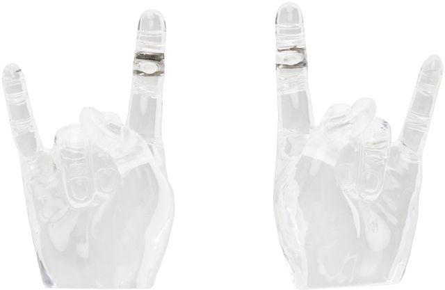 Transparent Midi Rock On Earrings