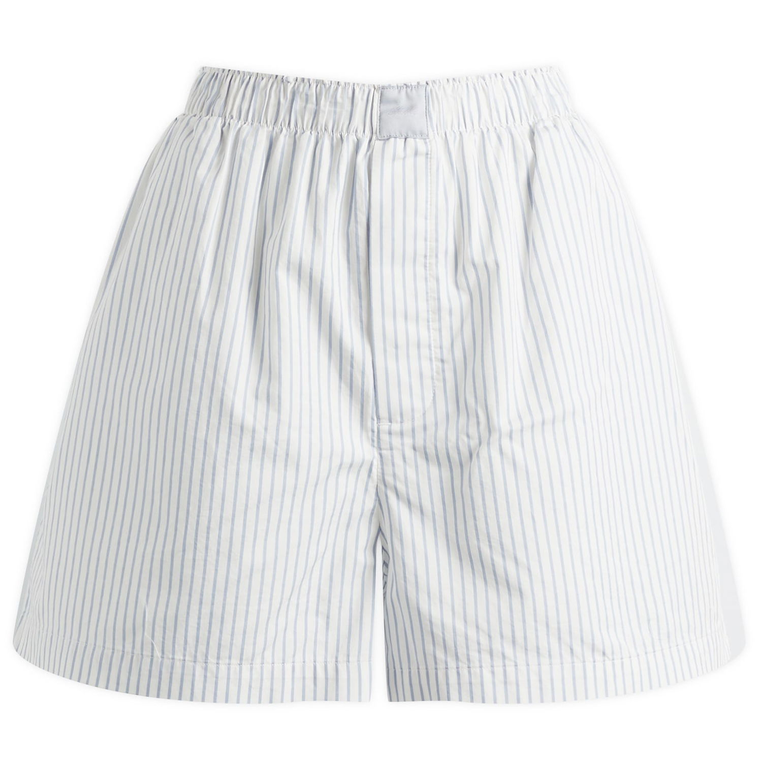 Боксерки SKIMS SKIMS Cotton Poplin Shorts, Size Large Синьо | SH-SHO-8424W-ZENBLUESTRIPE, 0