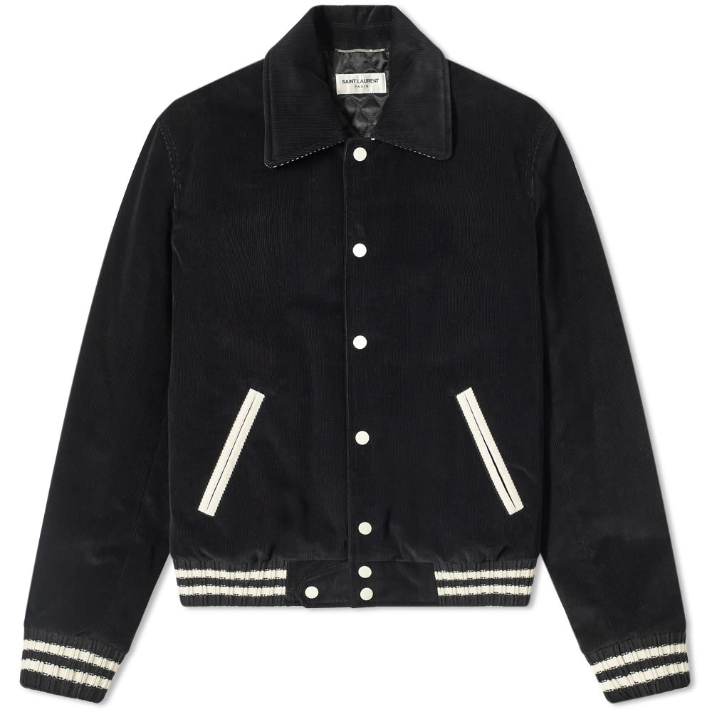 Яке бомбър Saint Laurent Cord Teddy Jacket Черно | 632474-Y2B02-1000, 0
