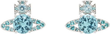 Обеци Vivienne Westwood Vivienne Westwood Ismene Crystal Orb Earrings Синьо | 6201034M-02P426-, 0