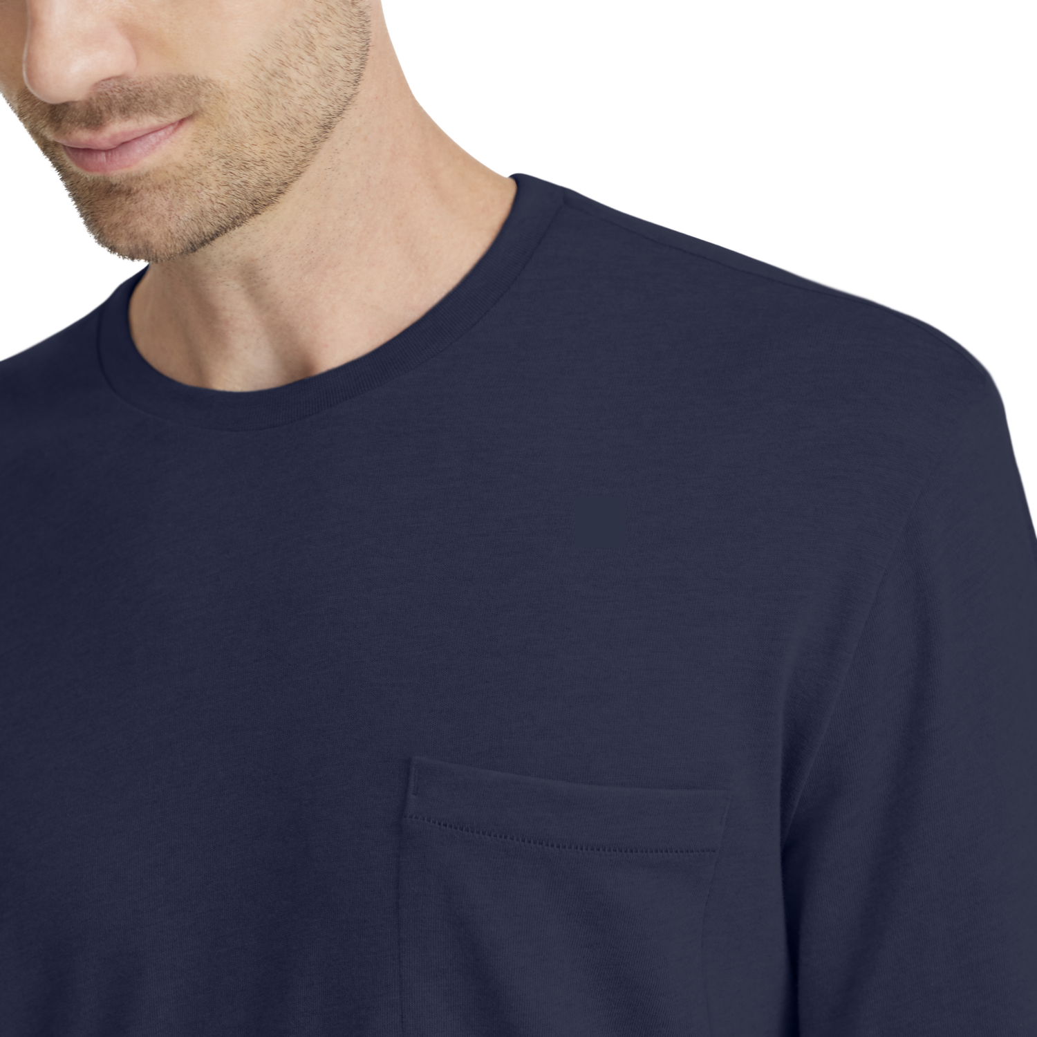 Тениска Allbirds Merino Long Sleeve Tee Small Тъмно синьо | A12110M, 1