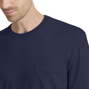 Тениска Allbirds Merino Long Sleeve Tee Small Тъмно синьо | A12110M, 1