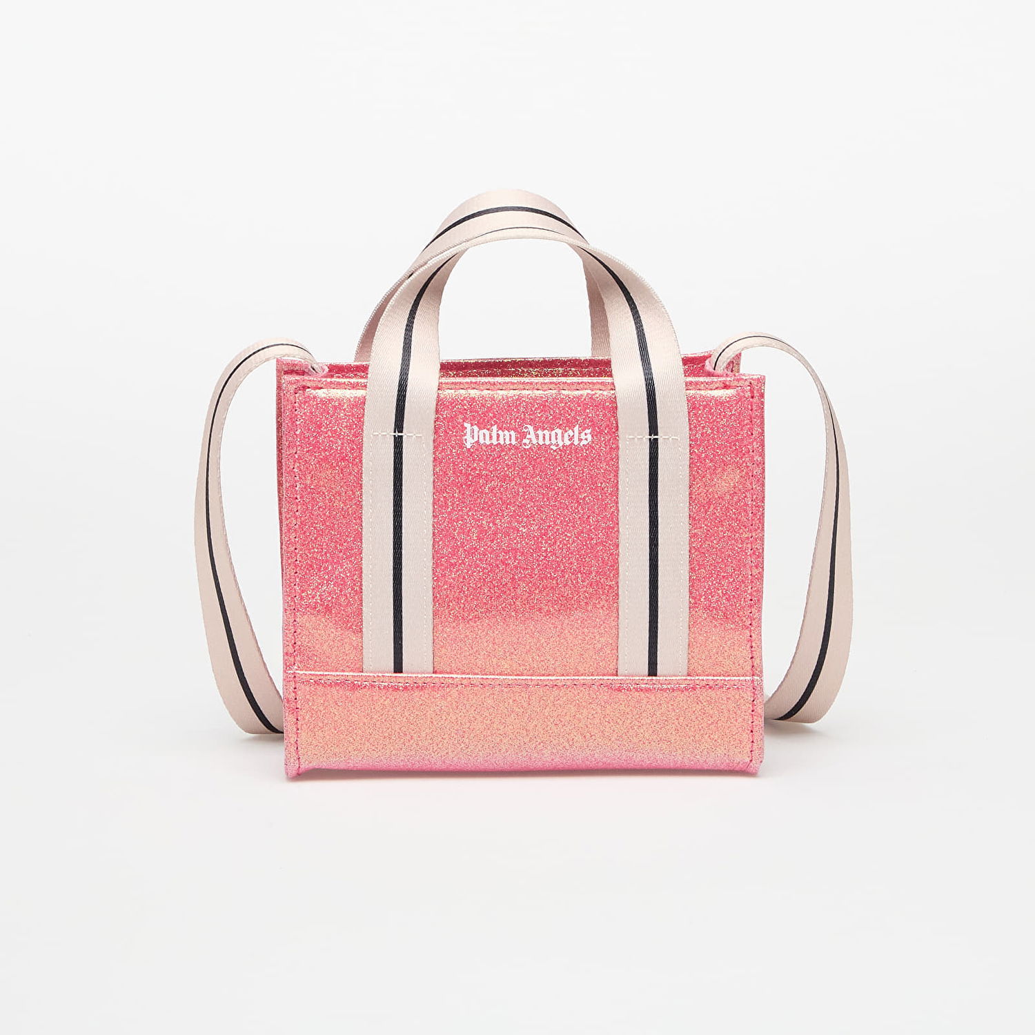 Голяма пазарска чанта Palm Angels Palm Angels Glitter Mini Tote Bag Розово | PGNA003S25FAB0023003, 0