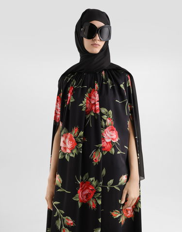 Pокля Dolce & Gabbana Rose Bouquet-print Tunic Dress Многоцветен | F610NTFSA8QHN5ZN, 3