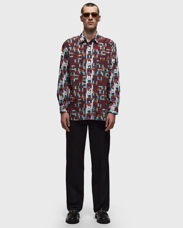 Риза Comme des Garçons Button-Down Shirt Бургунди | FM-B003-S24-1, 2