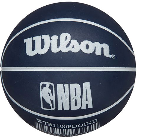 Спортна екипировка Wilson Tennis NBA DRIBBLER BASKETBALL INDIANA PACERS Тъмно синьо | wtb1100in, 1