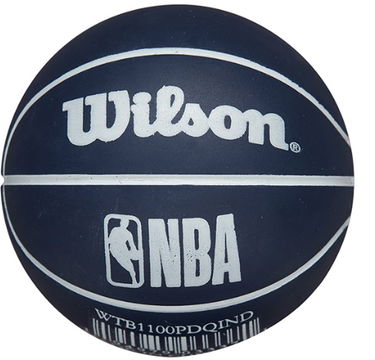 Спортна екипировка Wilson Tennis NBA DRIBBLER BASKETBALL INDIANA PACERS Тъмно синьо | wtb1100in, 1