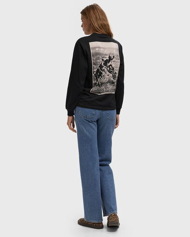 Тениска Carhartt WIP Long-Sleeve T-Shirt All Work And No Play Черно | I035494-89.XX, 2