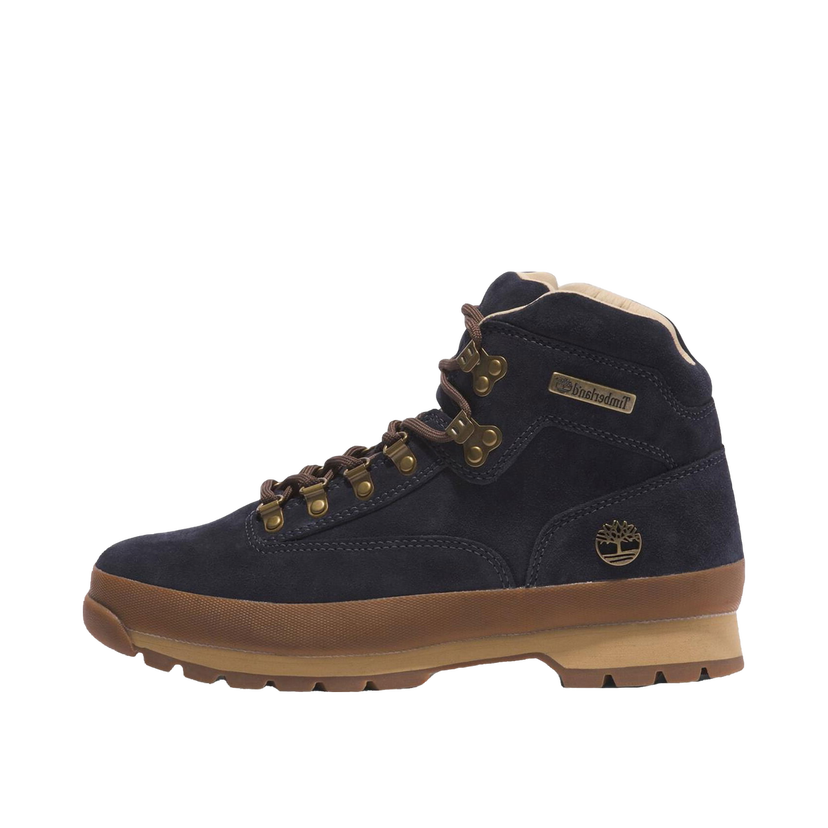 Кецове и обувки Timberland Euro Hiker Mid Lace Up Dark Blue Suede Черно | TB0A6839-EP3