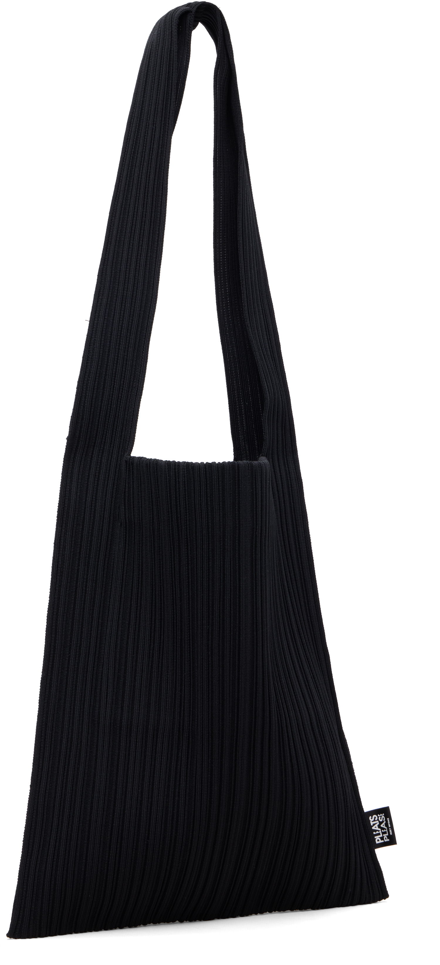 Голяма пазарска чанта Pleats Please Issey Miyake PLEATS PLEASE ISSEY MIYAKE Crepe Knit Tote Черно | PP59AG672, 1