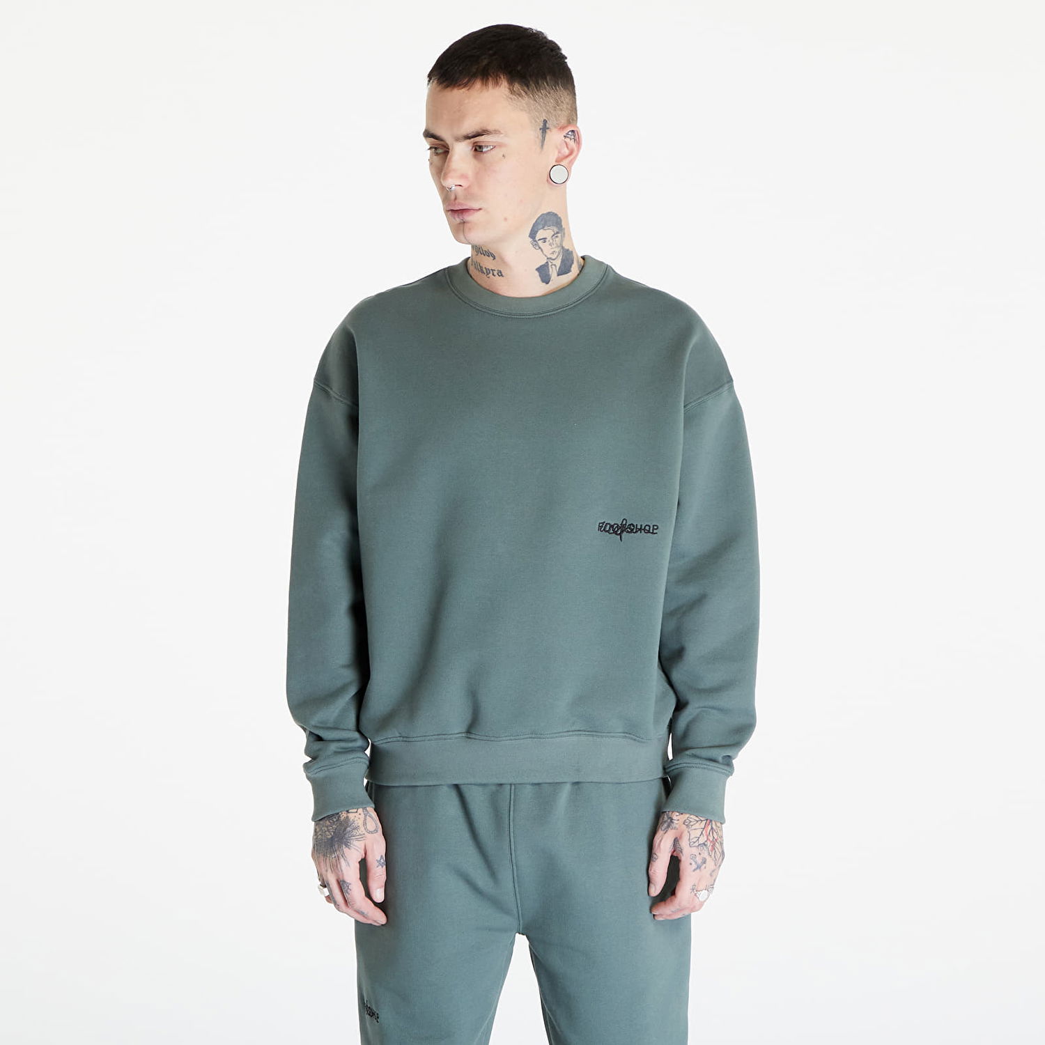 Суитчър Footshop Everyday Crewneck Тюркоазено | FTSHP_274, 0