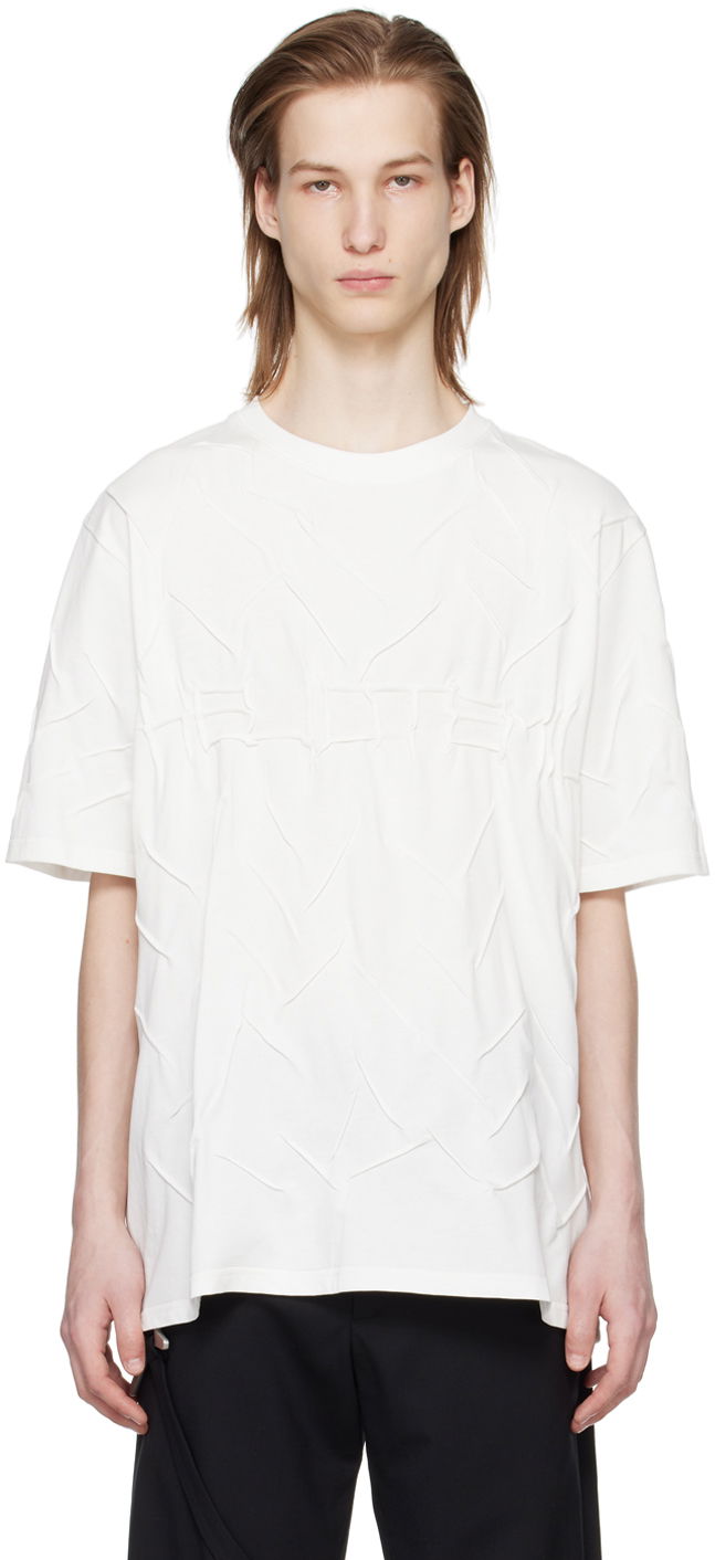 Тениска HELIOT EMIL Quadratic Embroidered T-Shirt Бяло | PRESS24_M_09_099_WHT02