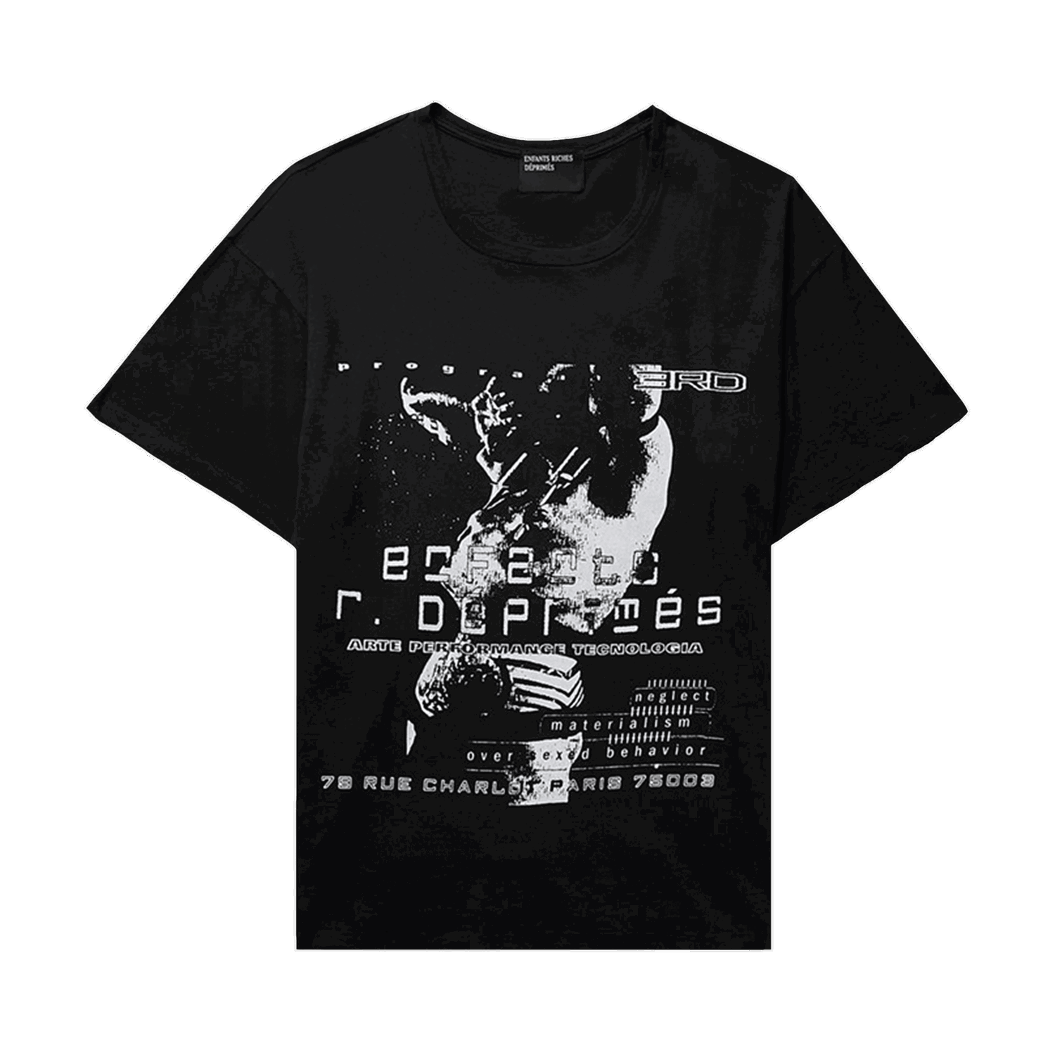 Тениска Enfants Riches Déprimés Neglect T-Shirt Черно | 010 606 FADE, 0